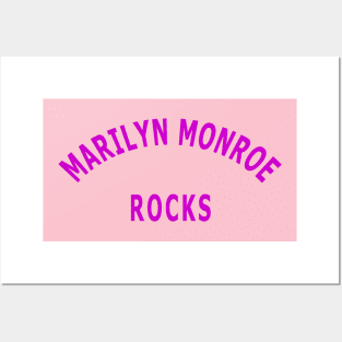 Marilyn Monroe Rocks Posters and Art